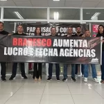 Bancários da Paraíba protestam contra demissões em massa e condições de trabalho nas agências
