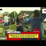 Vídeo: Repórter da TV Arapuan é agredida durante transmissão ao vivo no Centro de João Pessoa